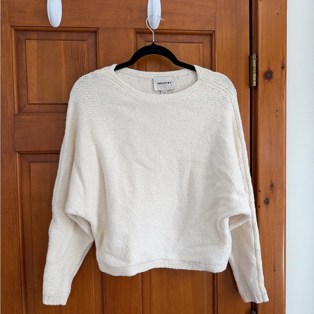 Industry cotton white sweater